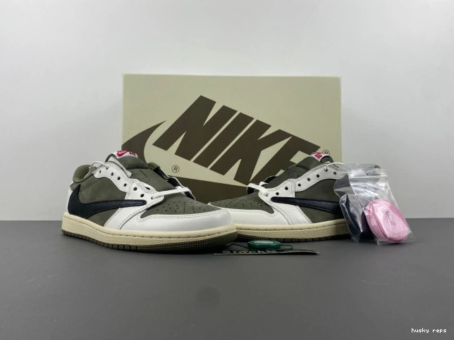 Rep Husky X TRAVIS MEDIUM DM7866-200 JORDAN AIR OG OLIVE LOW SCOTT 1 0712